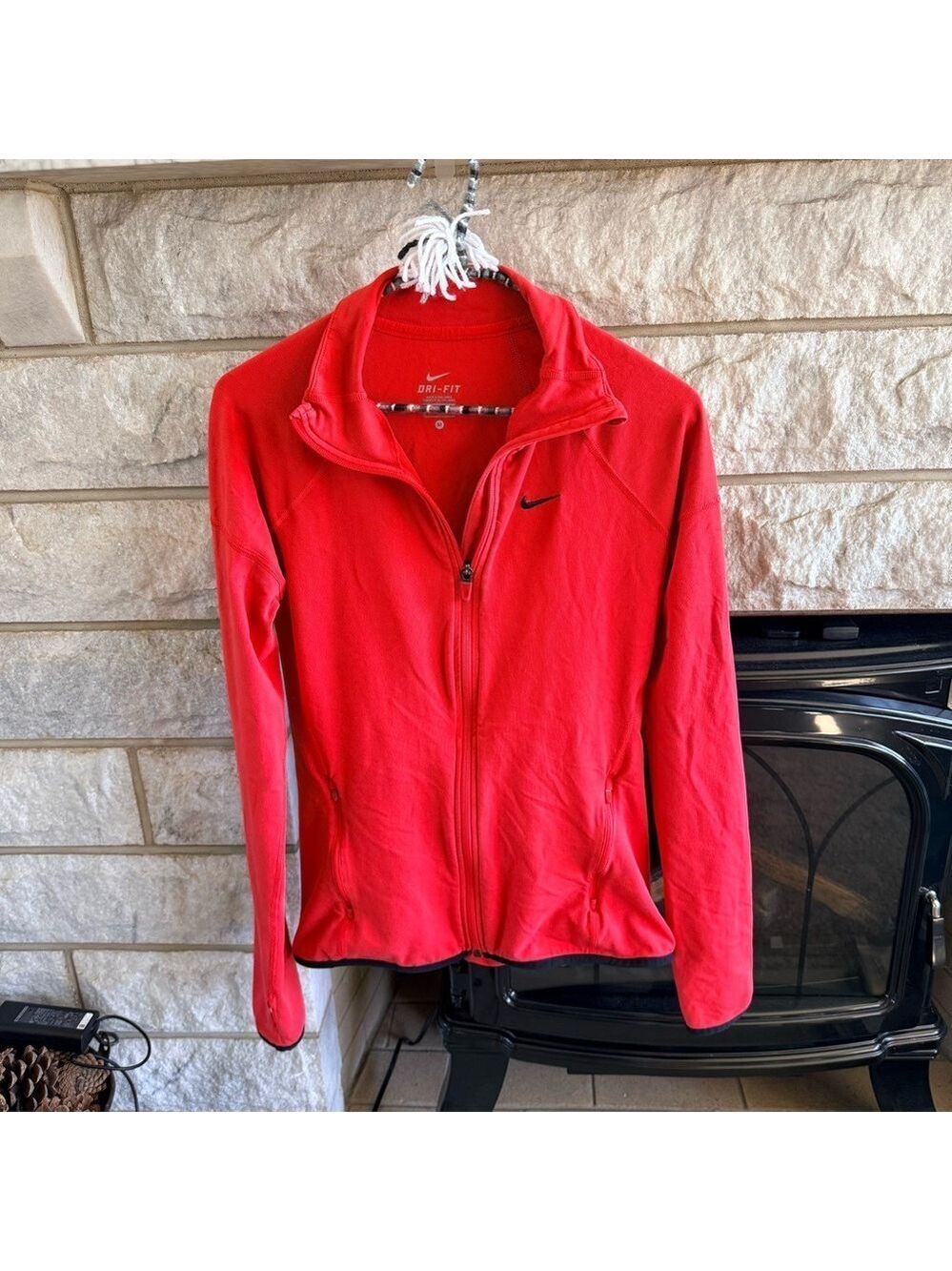 Nike Dri-Fit Women's Burnt Orange Full-Zip Jacket Medium